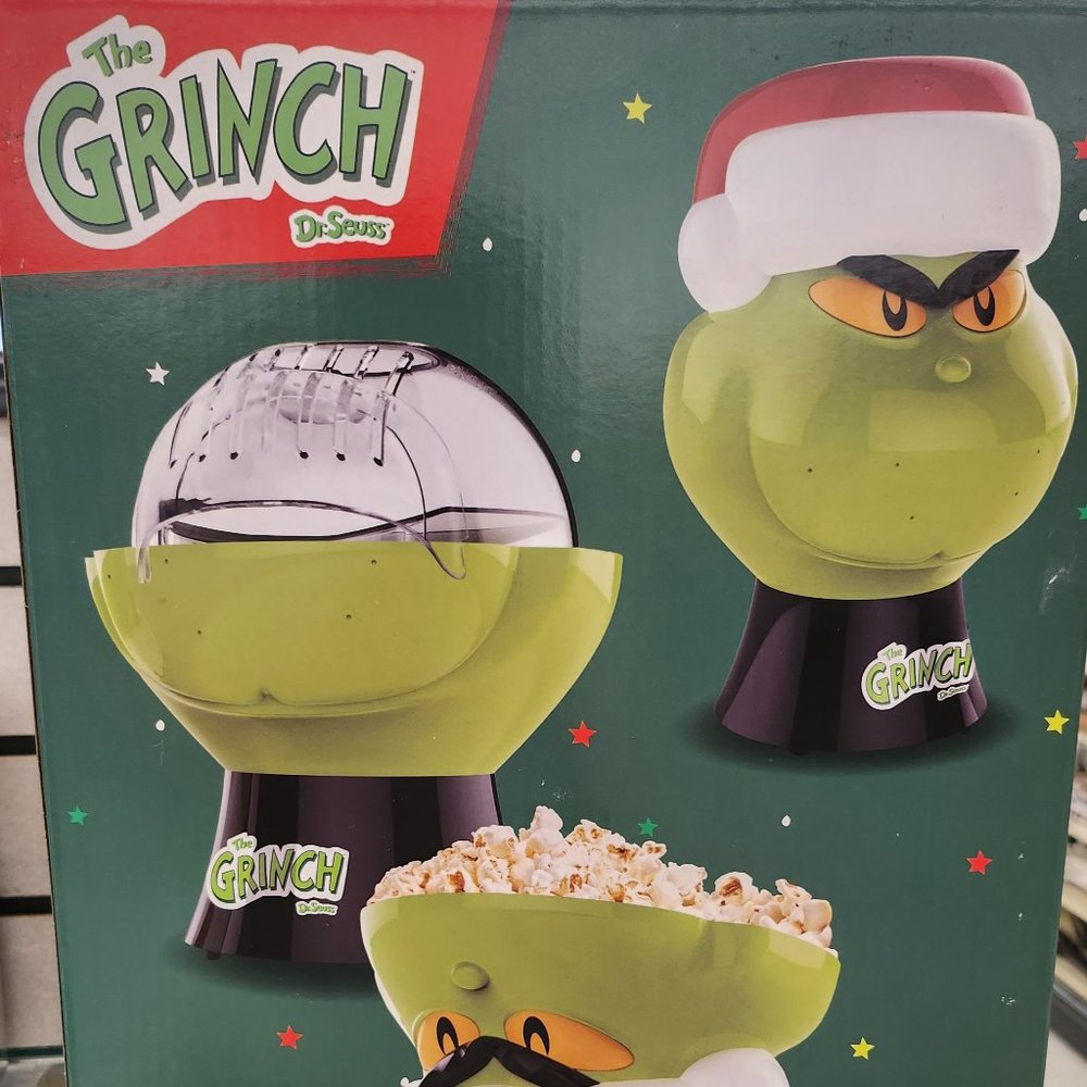 The Grinch Dr. Seuss Popcorn Maker, New in Box.